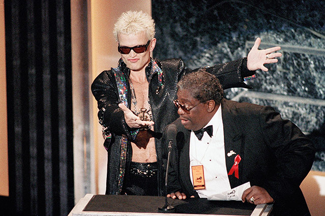© AP/Reed Saxon Billy Idol und B.B. King, 1993