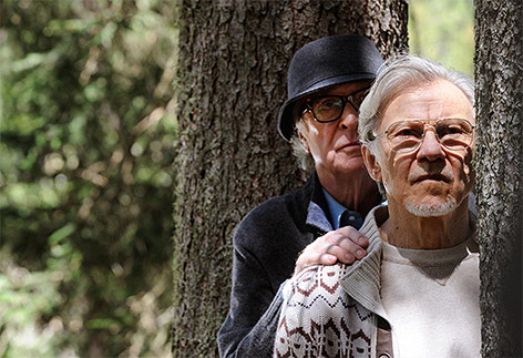 © Festival de Cannes Die Schauspieler Michael Cane und Harvey Keitel in einer Filmszene aus "Youth"