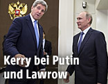 US-Außenminister John Kerry bei dem russischen Präsidenten Wladimir Putin