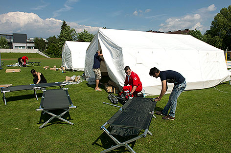 © APA/LPD OÖ/Michael Dietrich Zeltstadt in Linz