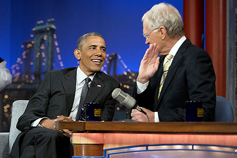 Barack Obama und David Letterman