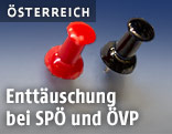 Roter und schwarzer Pin