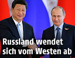 Chinas Präsident Xi Jinping und sein russischer Amtskollege Wladimir Putin