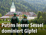 Luftaufnahme des Schloss Elmau