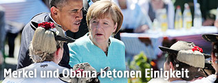 US-Präsident Barack Obama und die deutsche Bundeskanzlerin Angela Merkel