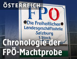Schild der FP&Ouml; Landesgesch&auml;ftsstelle Salzburg