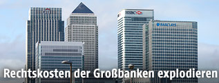 Bankenviertel Canary Wharf in London