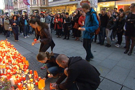 © ORF Trauerkerzen in Graz