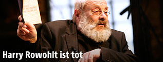 Schriftsteller Harry Rowohlt
