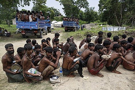 © Reuters/Soe Zeya Tun Flüchtlinge in einem Camp in Burma