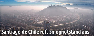 Smog über Santiago de Chile