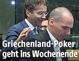 Euro-Gruppe-Chef Jeroen Dijsselbloem und Griechenlands Finanzminister Yanis Varoufakis