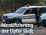 Polizei am Ort des Attentates in Tunesien