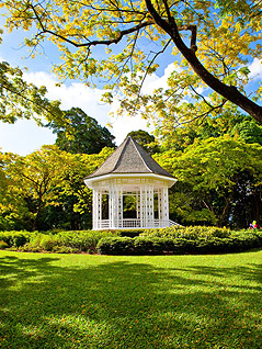 © Singapore Botanic Gardens/The Bandstand (Singapore) unter cc by-nc-nd Botanischer Garten in Singapur