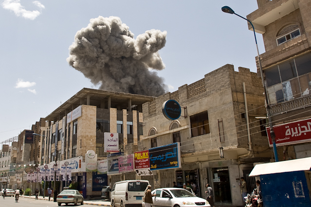 © AP/Hani Mohammed Luftangriff auf Sanaa