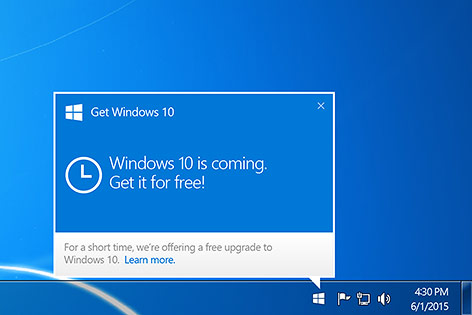 © Microsoft Screenshot des neuen Windows 10