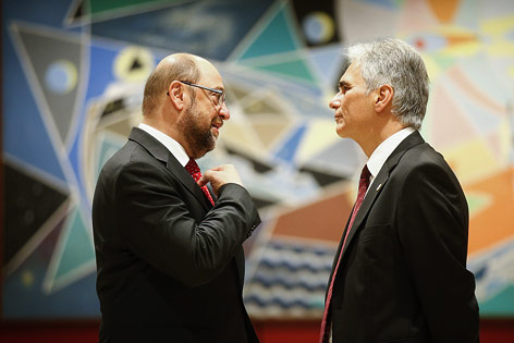 © APA/BKA/Andy Wenzel Martin Schulz und Werner Faymann