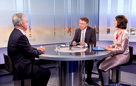 © ORF Bundespräsident Fischer in der ORF-Pressestunde