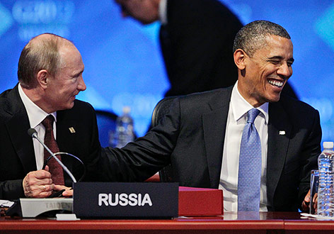 © Reuters/Andres Stapff Russlands Präsident Putin und US-Präsident Obama