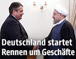 Sigmar Gabriel und Hassan Rowhani