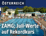 Baedgäste im Laabergbad