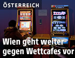 Spielautomaten im Wettcafe