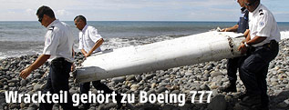 Wrackteil der Boeing 777 Flug MH370