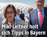 Bayerns Innenminister Joachim Herrmann , die bayerische Europaministerin Beate Merk und die &ouml;sterreichische Innenministerin Johanna Mikl-Leitner