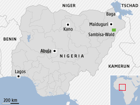 © Grafik: APA/ORF.at; Quelle: APA Karte zeigt Nigeria
