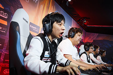 © ESL Spieler bei ESL One in Frankfurt