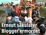 Polizei am Tatort in Dhaka