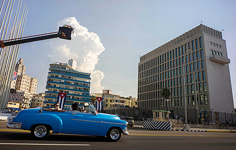 © APA/AP/Ramon Espinosa Amerikanische Botschaft in Havanna