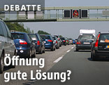 Stau auf der Autobahn
