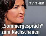 Grünen-Chefin Eva Glawischnig im ORF-Sommergespräch