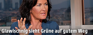 Grünen-Chefin Eva Glawischnig im ORF-Sommergespräch