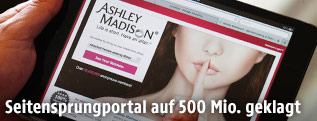 "Ashley Madison" auf einem Tablet