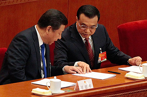 Chinas Präsident Xi Jinping und Premier Li Keqiang