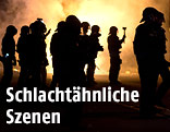 Polizei bei Demonstration in Heidenau (Deutschland)