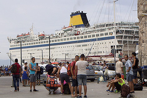 © ORF Griechische Fähre „Eleftherios Venizelos“ auf Kos
