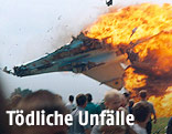Brenendes Flugzeug