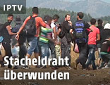 Flüchtlinge an der Grenze