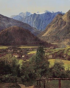 "Der Dachstein vom Sophien-Doppelblick bei Ischl" von Ferdinand Georg Waldmüller