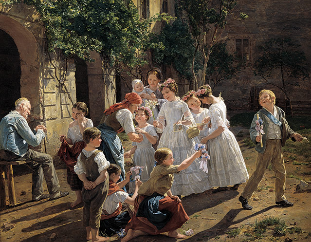 "Am Fronleichnamsmorgen" von Ferdinand Georg Waldmüller