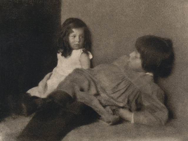 © Albertina Wien Heinrich Kühn/"Lotte und Hans Kühn", Aufnahme 1908, Abzug 1910
