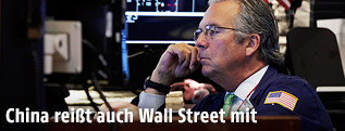 Ein Trader an der Börse in New York