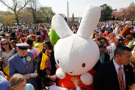 © AP/Charles Dharapak Miffy the Bunny bei einer Parade
