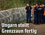 Grenzzaun zwischen Ungarn und Serbien