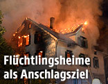 Brennendes Haus