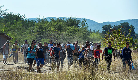 © APA/EPA/Georgi Licovsky Flüchtlinge