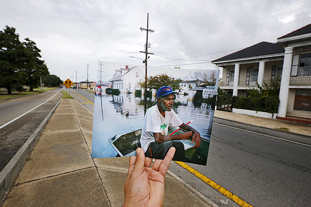 © Reuters/Carlos Barria Bilder vor und nach Hurrikan Katrina